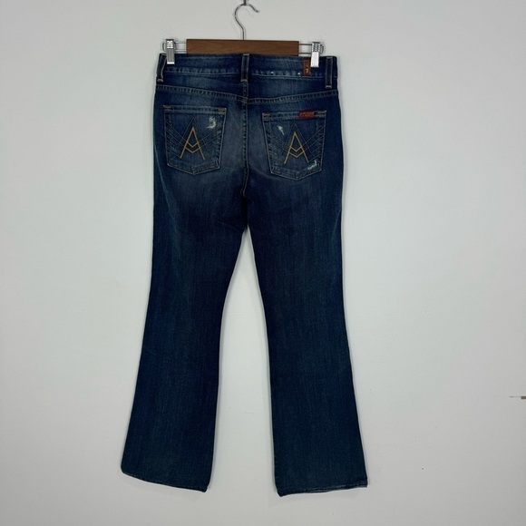 7 For All Mankind A Pocket Jeans Style AU130Y525A Medium Rise 26 Womens Y2K - Picture 4 of 16
